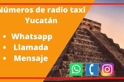 números de taxi en Yucatán